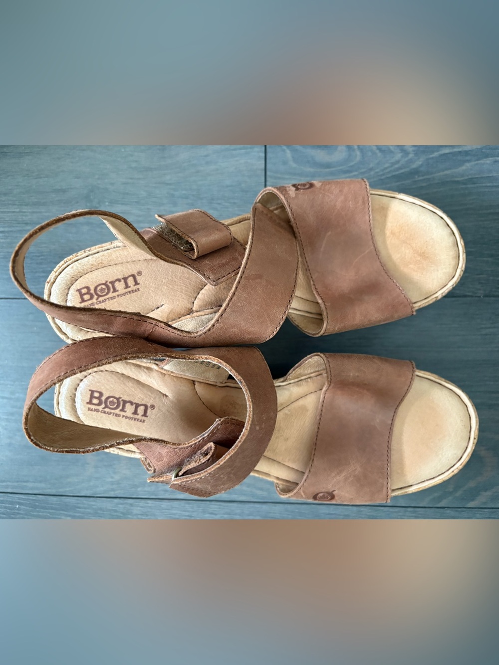 Born Brown Leather Sandals